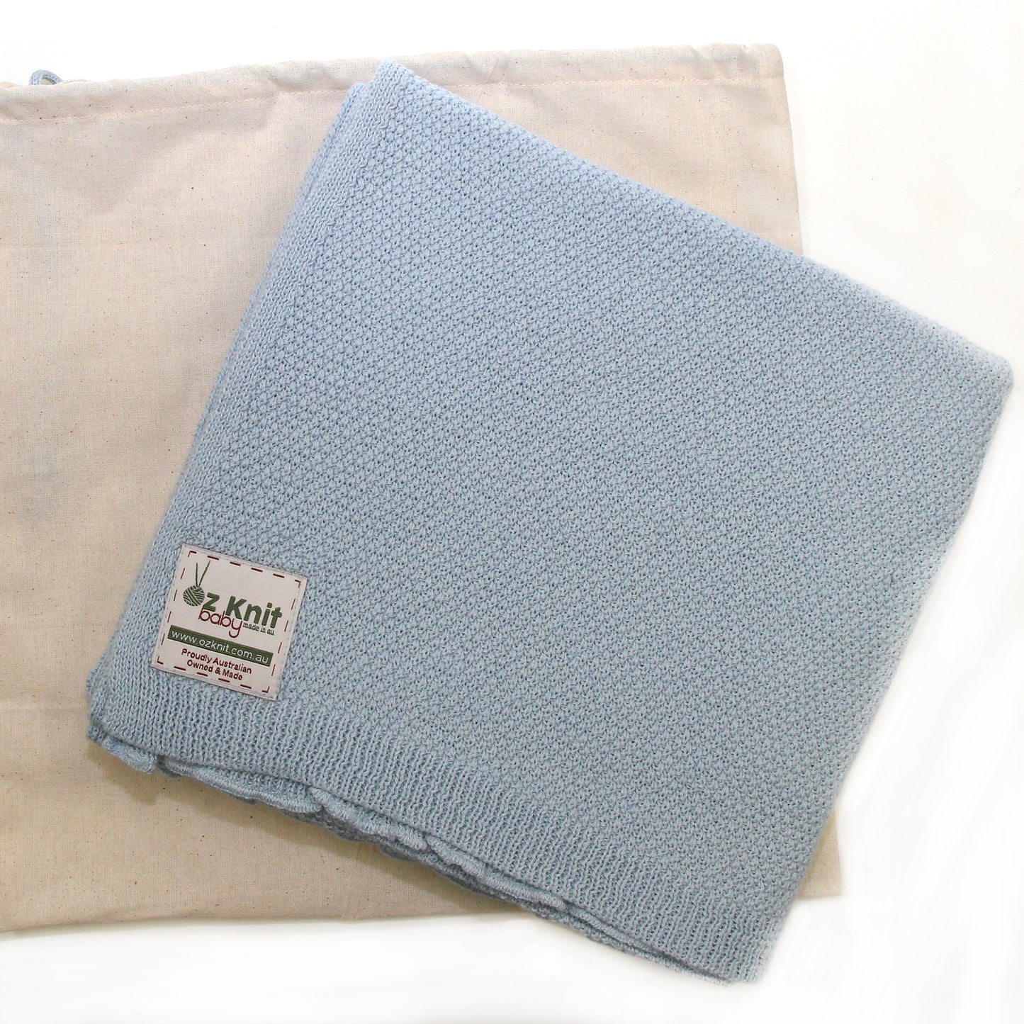 Moss Stitch Baby Blanket