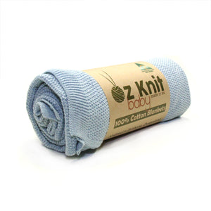 Moss Stitch Blanket - 100cm x 100cm