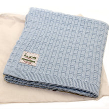 Load image into Gallery viewer, Bamboo Stitch Blanket - 100cm x 100cm