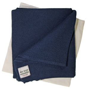 Moss Stitch Blanket - 120cm x 100cm