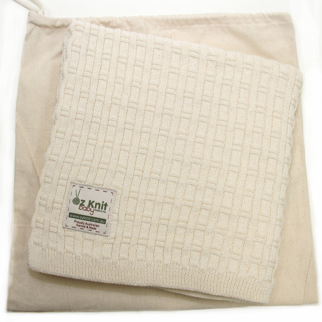Bamboo Stitch Blanket - 75cm x 75cm