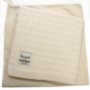 Bamboo Stitch Blanket - 100cm x 100cm