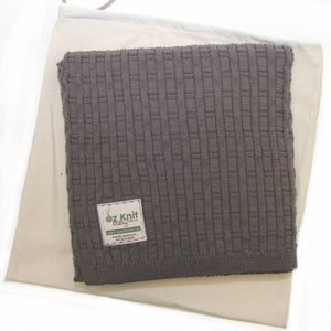 Bamboo Stitch Blanket - 100cm x 100cm