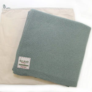Moss Stitch Blanket - 100cm x 100cm