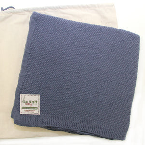 Moss Stitch Blanket - 75cm x 75cm