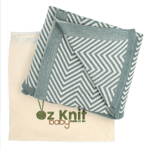 Zig Zag Pattern Blanket - 100cm x 100cm